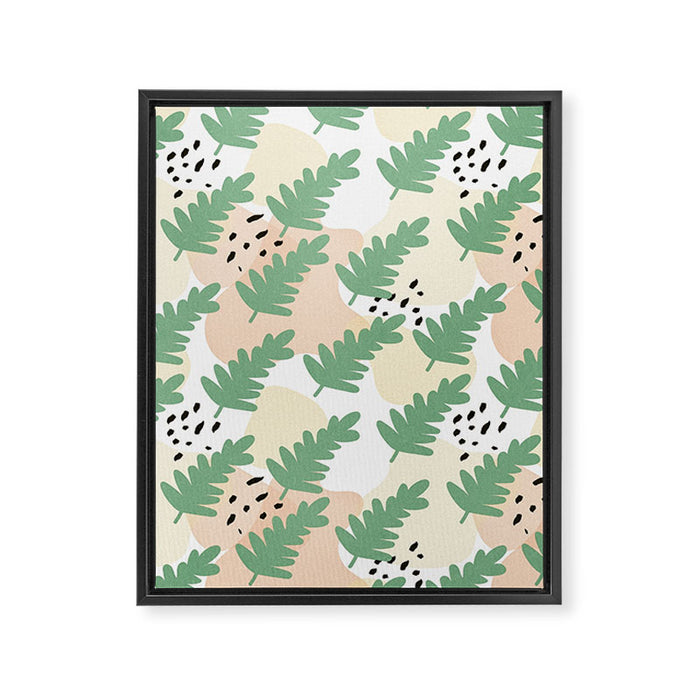 Fern Leaves Framed Canvas Print Gallery Image 1