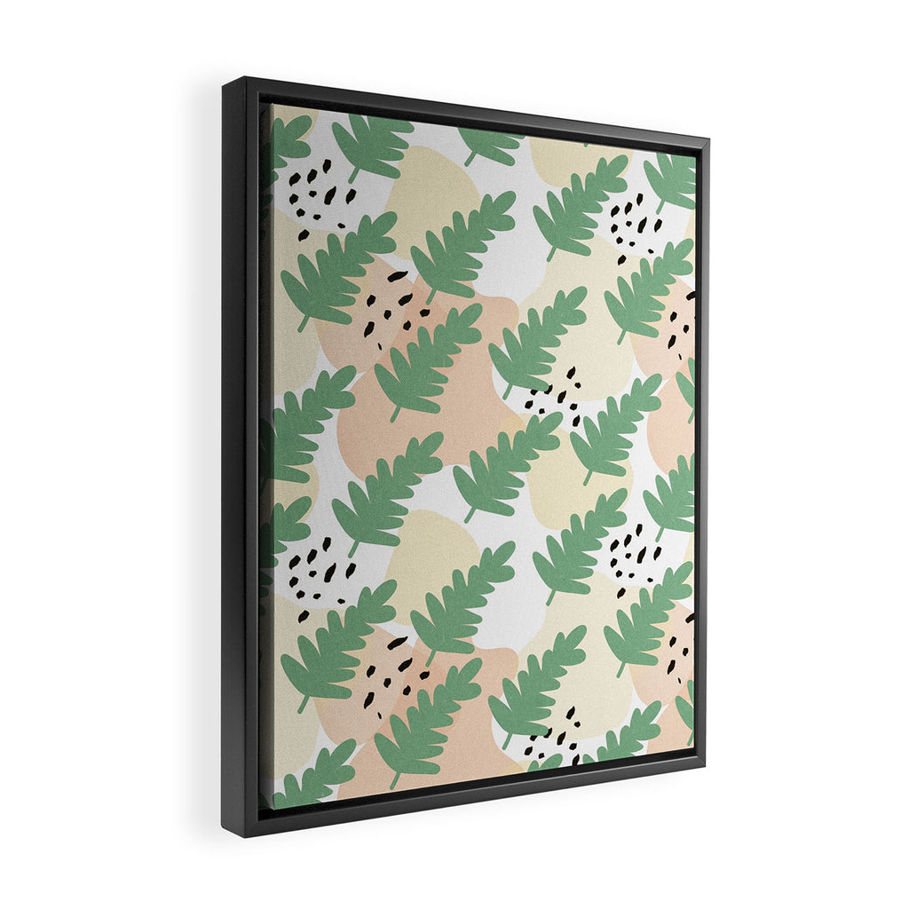 Fern Leaves Framed Canvas Print Gallery Image 2