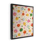 Floating circles Framed Canvas Print Gallery Image 2
