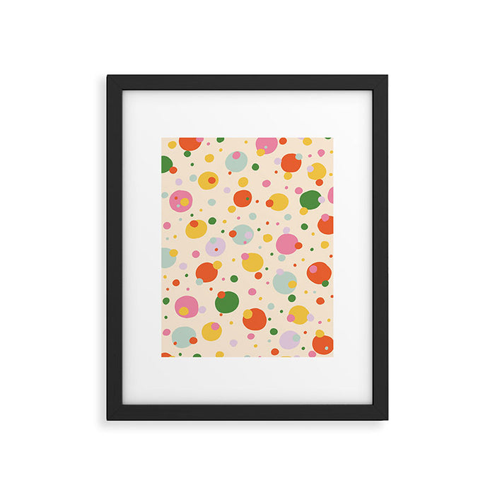 Floating circles Framed Art Print Gallery Image 1