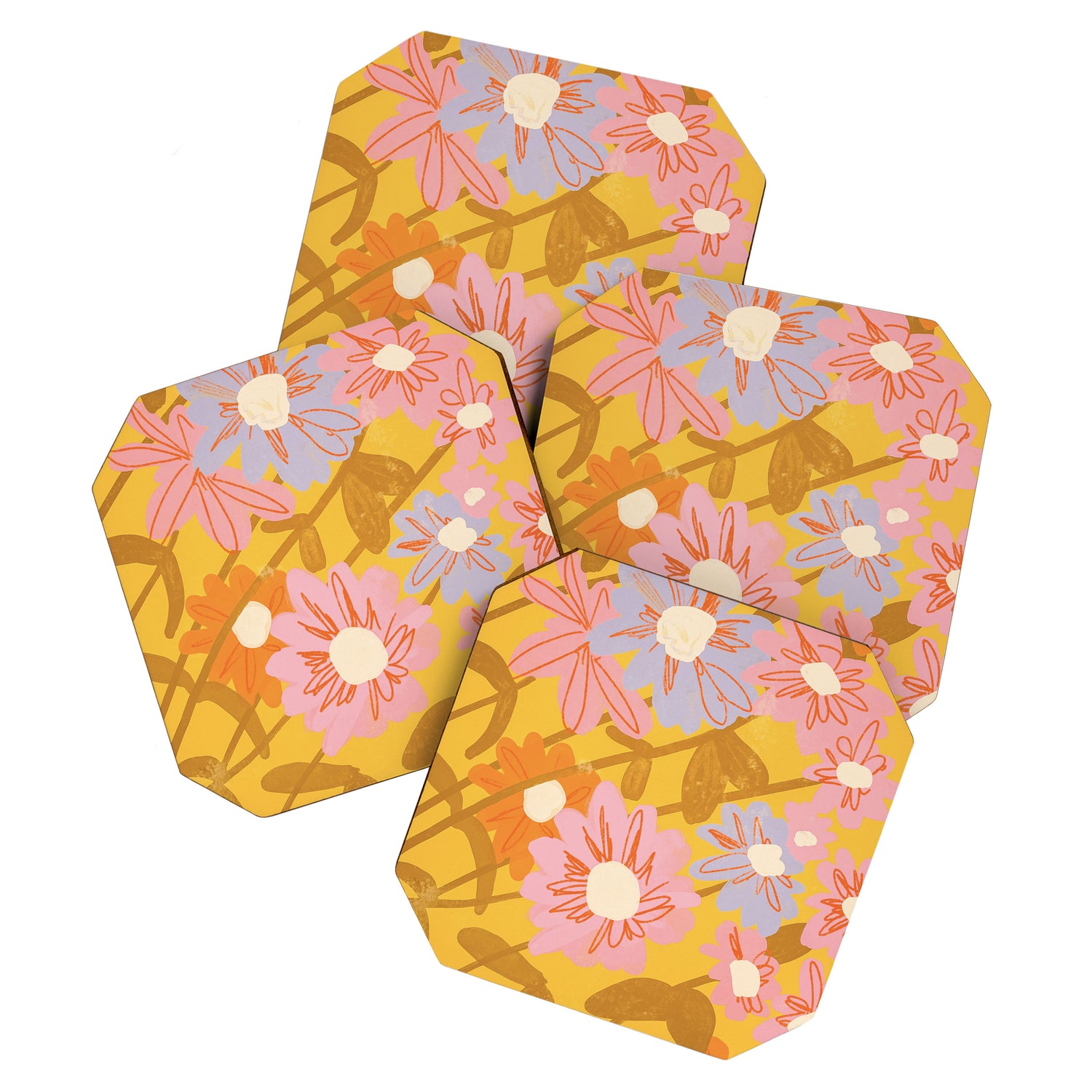 Floral 1968 Coaster Gallery Image 1