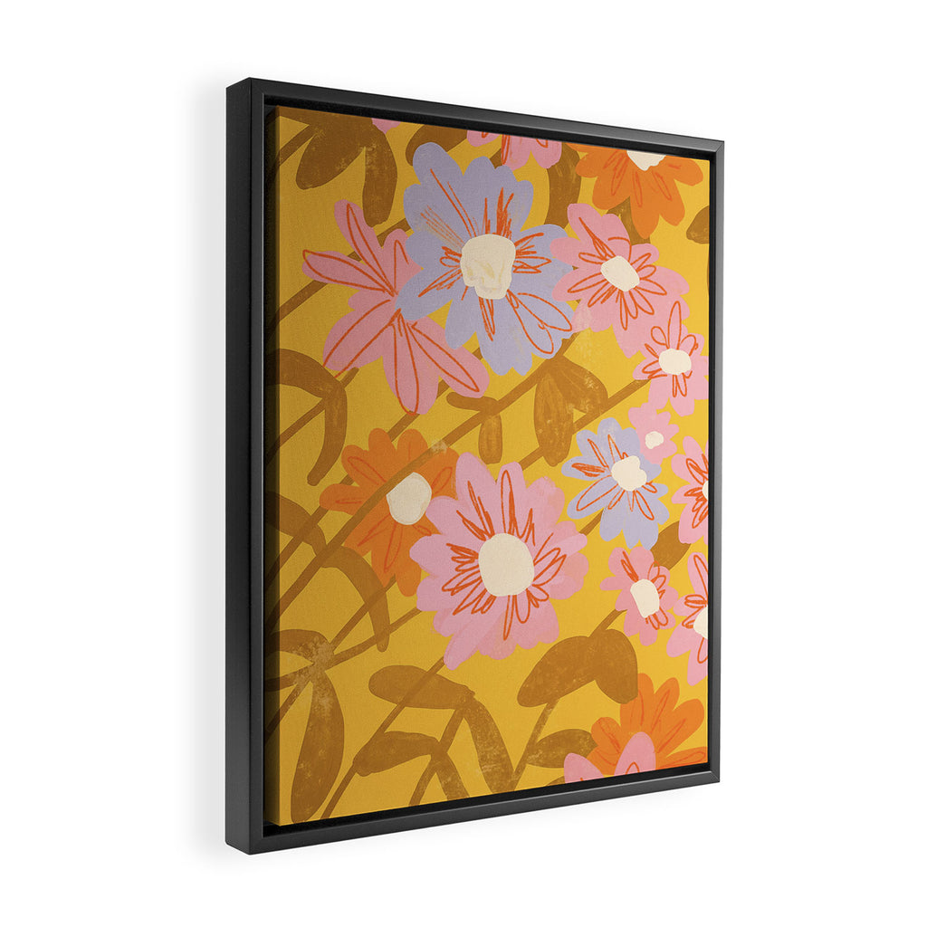 Floral 1968 Framed Canvas Print Gallery Image 2