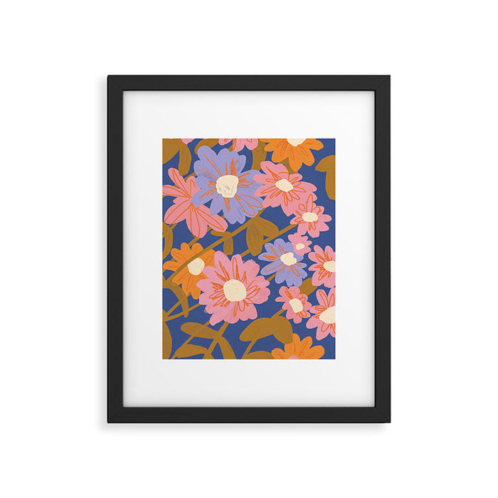 Floral 1970 Framed Art Print Gallery Image 1