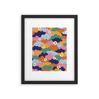 Floral cloudy pattern Framed Art Print Gallery Image 6