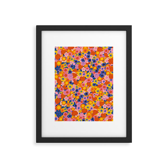 Floral explosion Framed Art Print Gallery Image 1