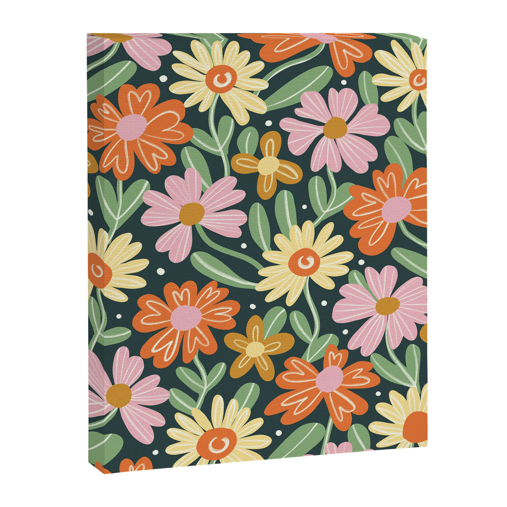 Floral Green Canvas Print Gallery Image 6