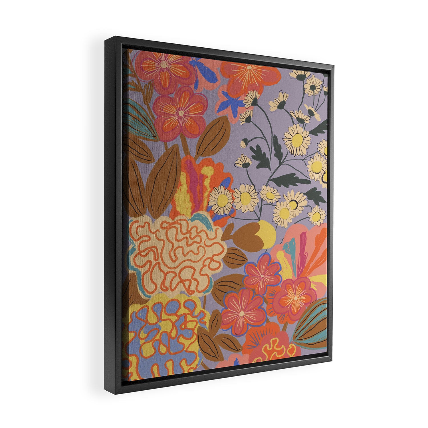 Floral mood Framed Canvas Print Gallery Image 2