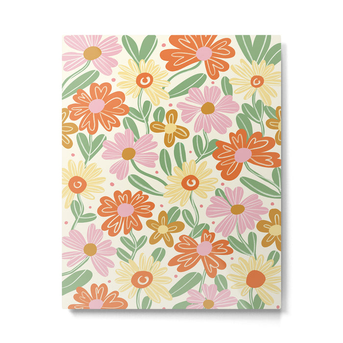 Floral Pastel Metal Print Gallery Image 1
