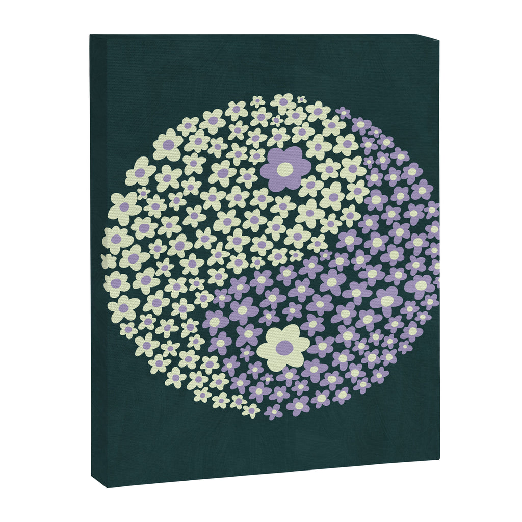 Floral yin-yang Canvas Print Gallery Image 8