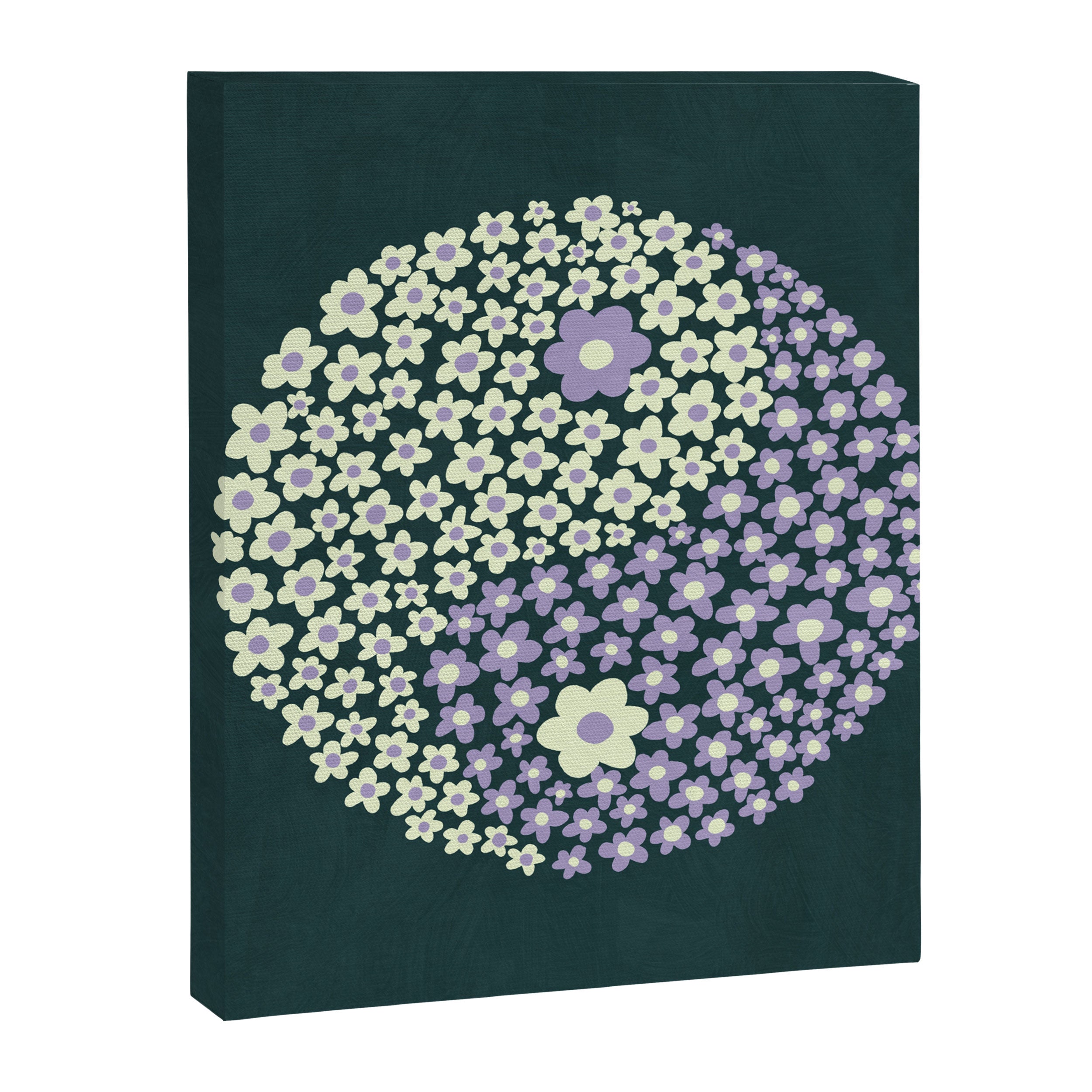 Floral yin-yang Canvas Print Gallery Image 8