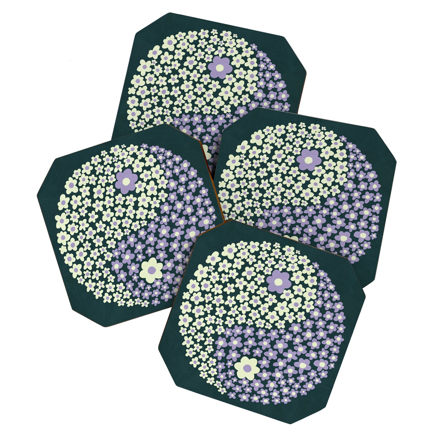 Floral yin-yang Coaster Gallery Image 1