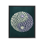 Floral yin-yang Framed Canvas Print Gallery Image 8