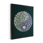 Floral yin-yang Framed Canvas Print Gallery Image 2