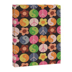 Flower power black Canvas Print Gallery Image 8