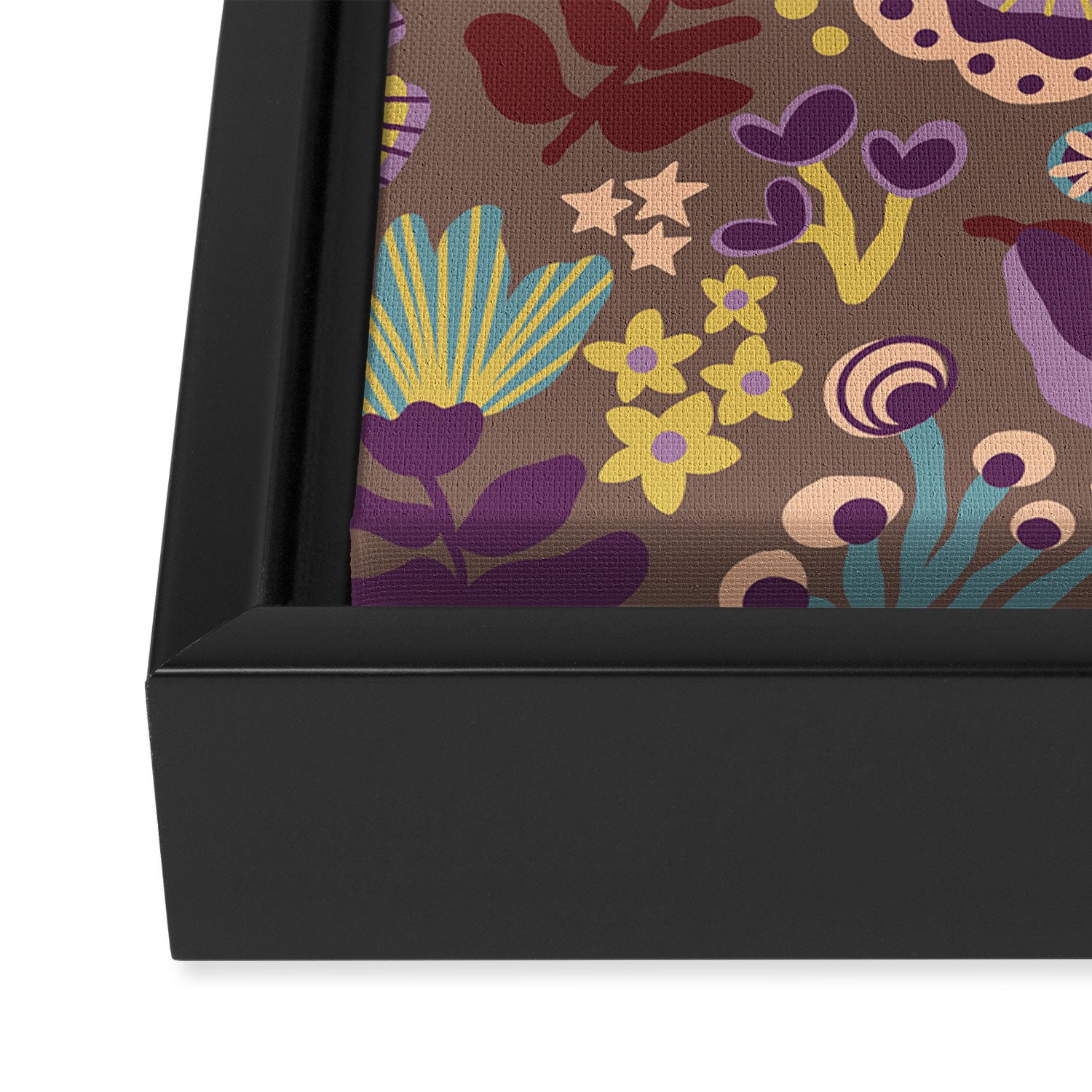 Flowers V Framed Canvas Print Gallery Image 3