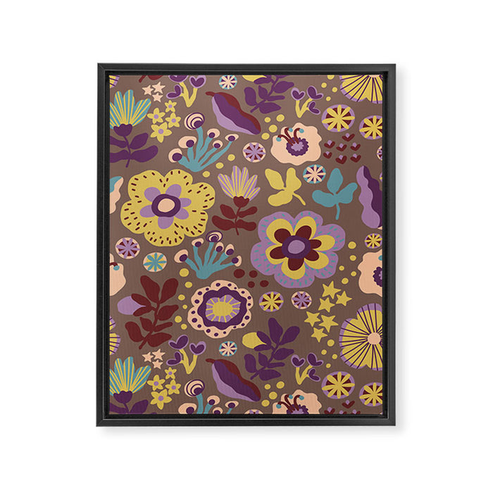 Flowers V Framed Canvas Print Gallery Image 1