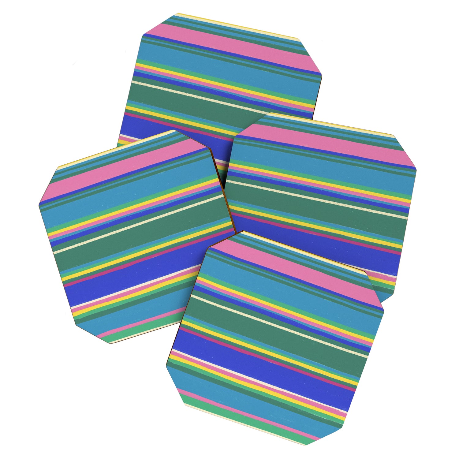 Folk abstract pattern  #2 Coaster Gallery Image 1