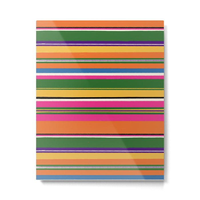 Folk abstract pattern #3 Metal Print Gallery Image 1