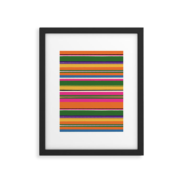 Folk abstract pattern #3 Framed Art Print Gallery Image 1