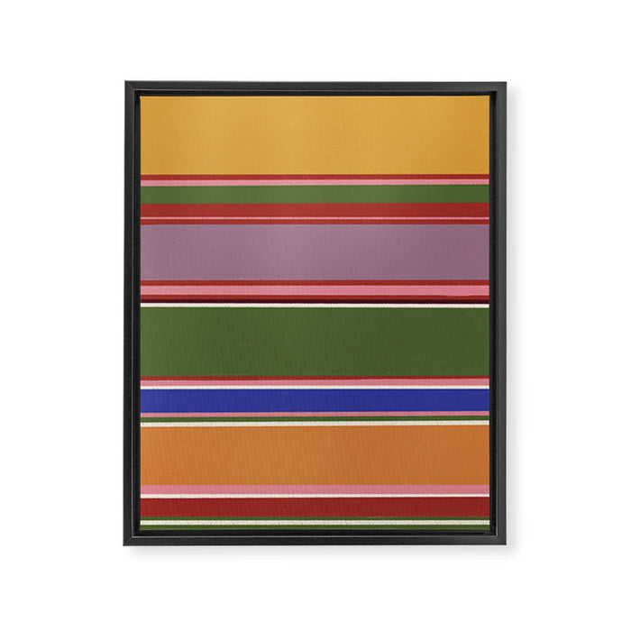 Folk abstract pattern #4 Framed Canvas Print Gallery Image 1