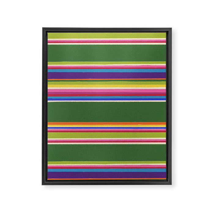 Folk abstract pattern #5 Framed Canvas Print Gallery Image 1
