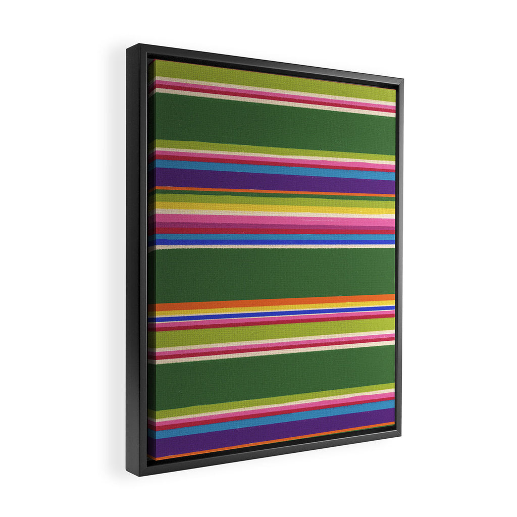 Folk abstract pattern #5 Framed Canvas Print Gallery Image 2