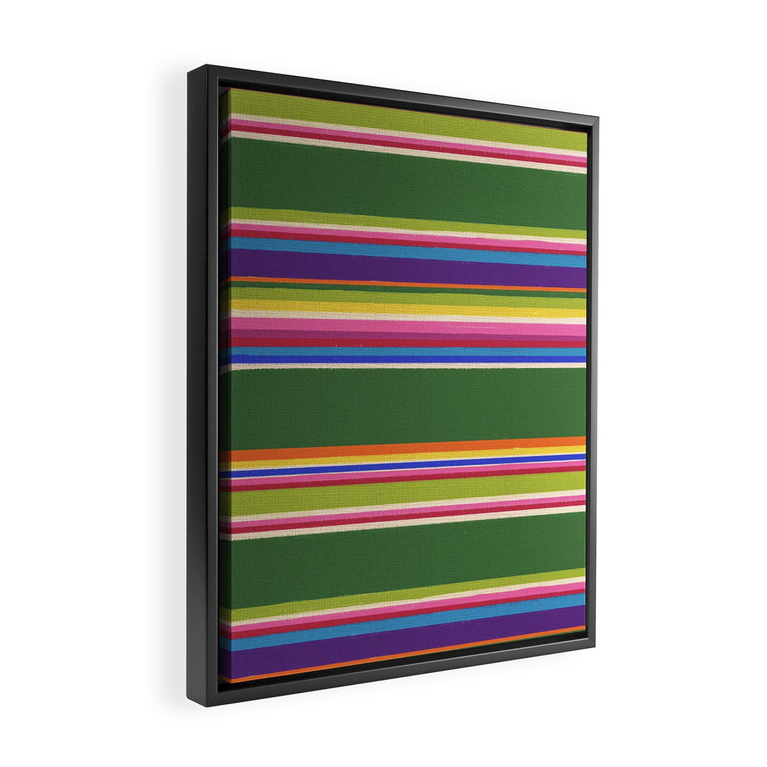 Folk abstract pattern #5 Framed Canvas Print Gallery Image 2