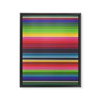 Folk abstract pattern #6 Framed Canvas Print Gallery Image 8