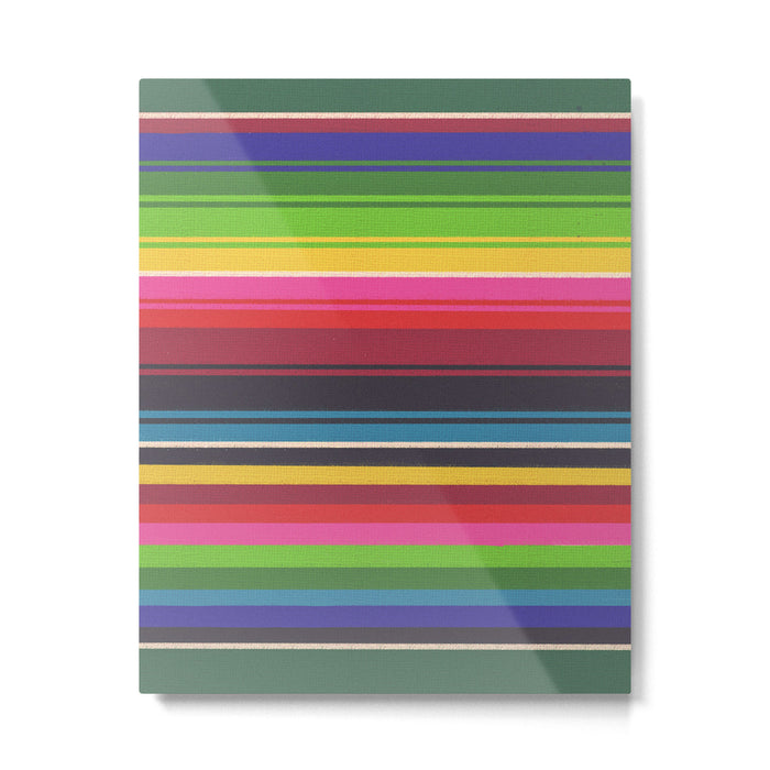 Folk abstract pattern #6 Metal Print Gallery Image 1