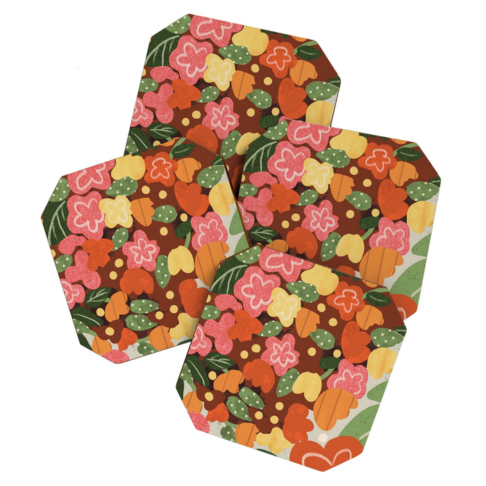 Folk Flowers Coaster Gallery Image 1