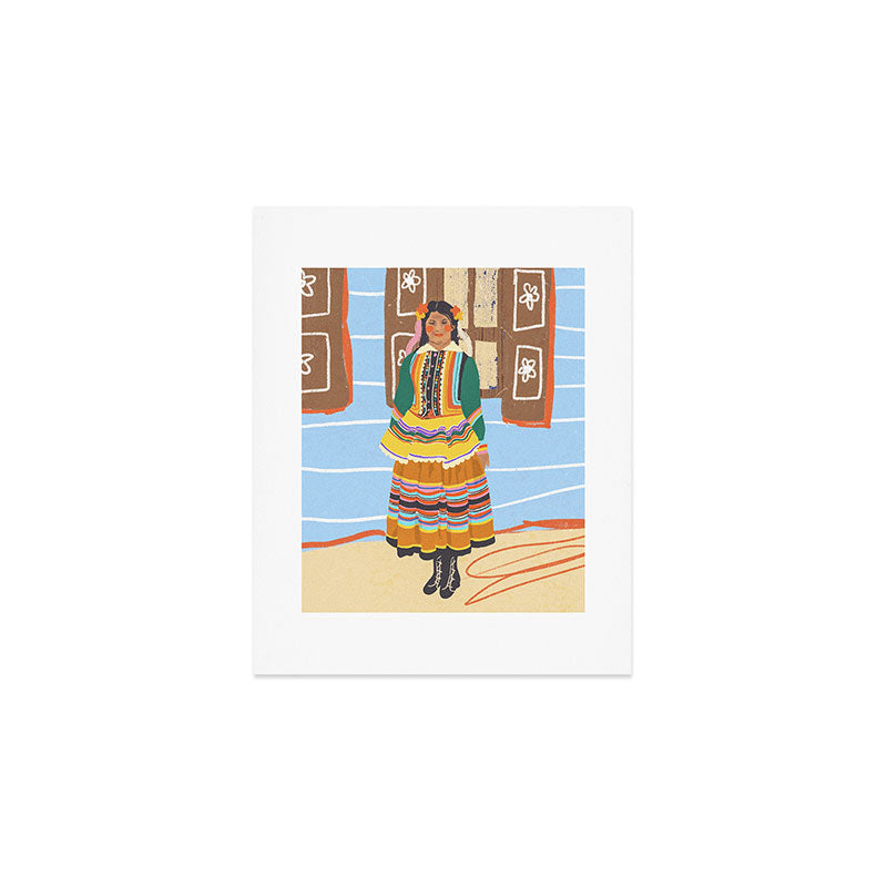 Folk heroine portraitgigi-rosado, Art Print Gallery Image 1