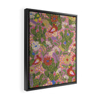 Folky violet Framed Canvas Print Gallery Image 2