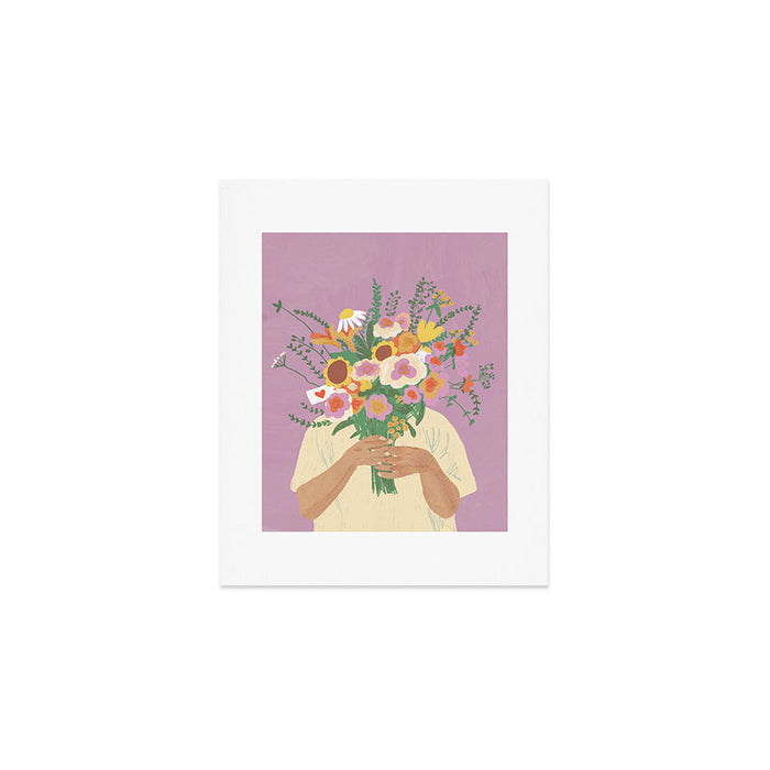 For you in violet Art Print Gallery Image 1