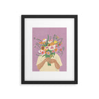 For you in violet Framed Art Print Gallery Image 6