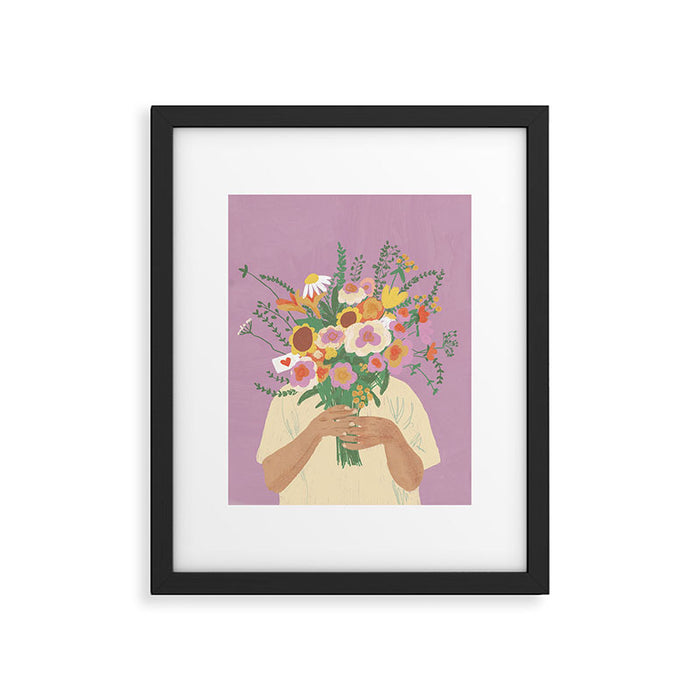 For you in violet Framed Art Print Gallery Image 1