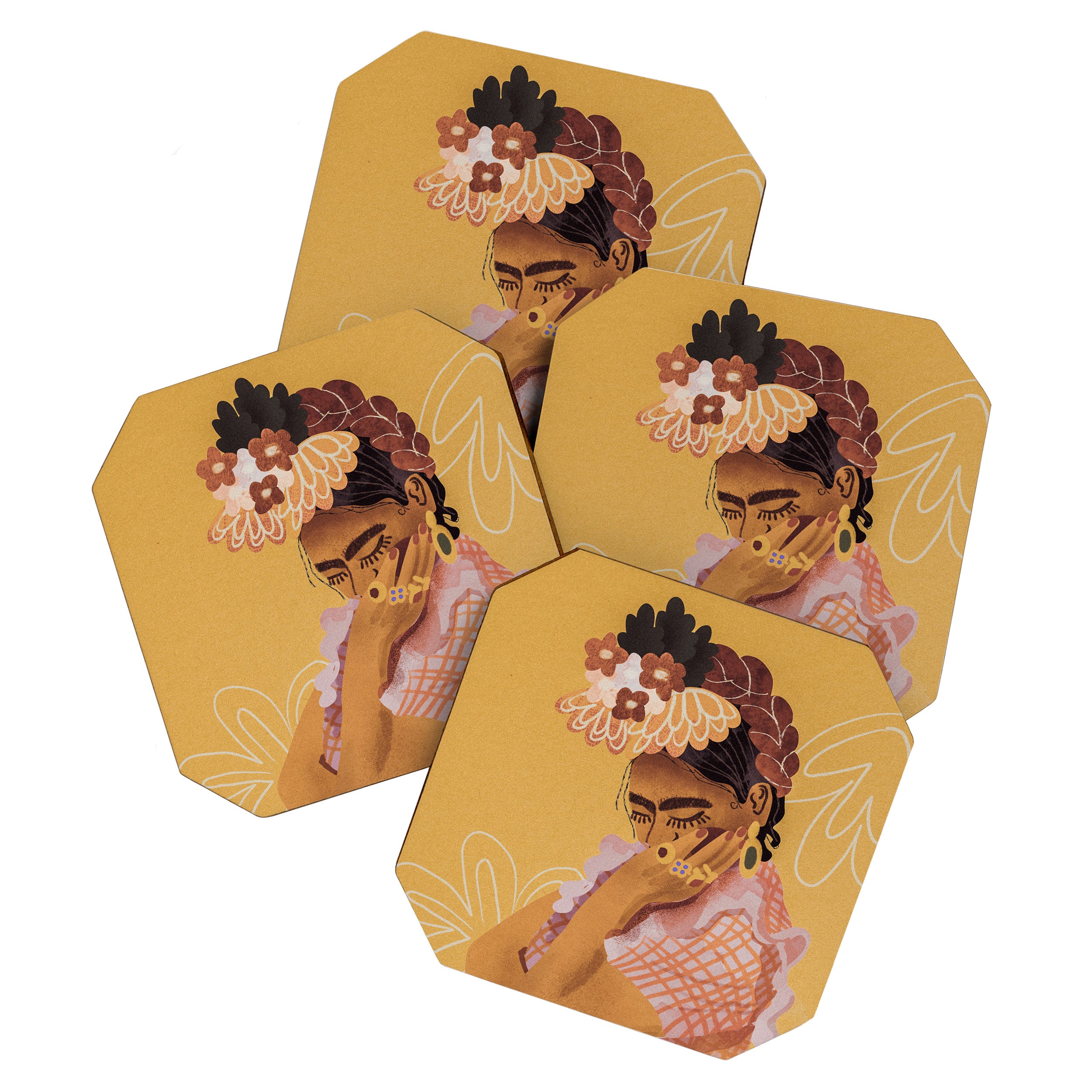 Frida Kahlo Portrait Coaster Gallery Image 1