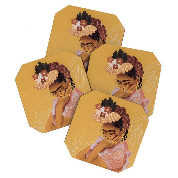 Frida Kahlo Portrait Coaster Gallery Image 1