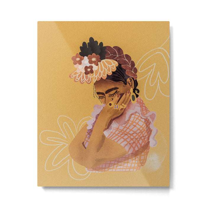 Frida Kahlo Portrait Metal Print Gallery Image 1