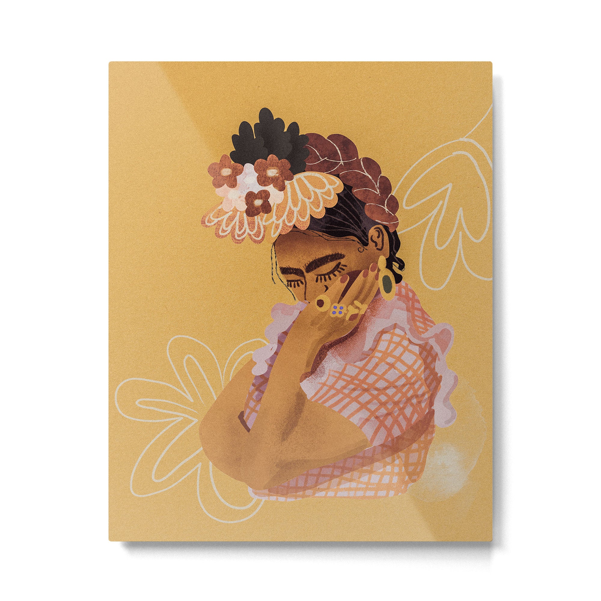Frida Kahlo Portrait Metal Print Gallery Image 6