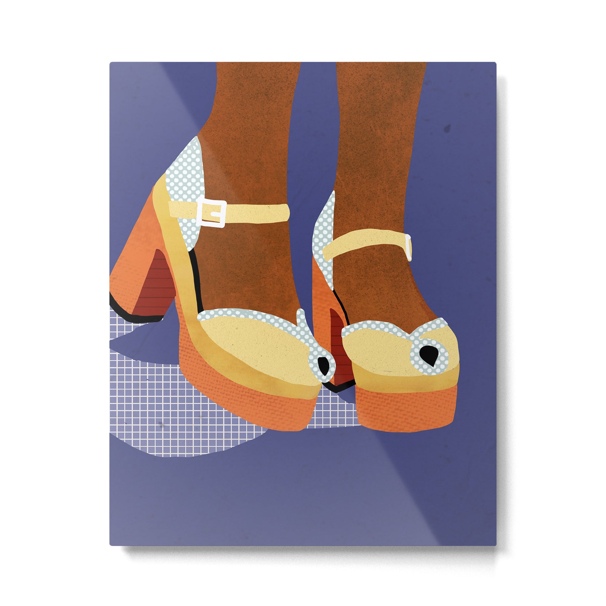 Funky Shoes Metal Print Gallery Image 6