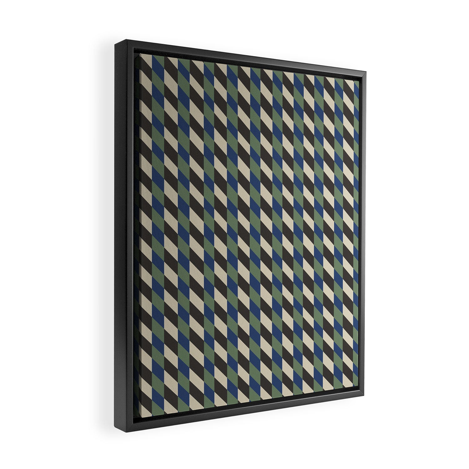 Gingham Framed Canvas Print Gallery Image 2