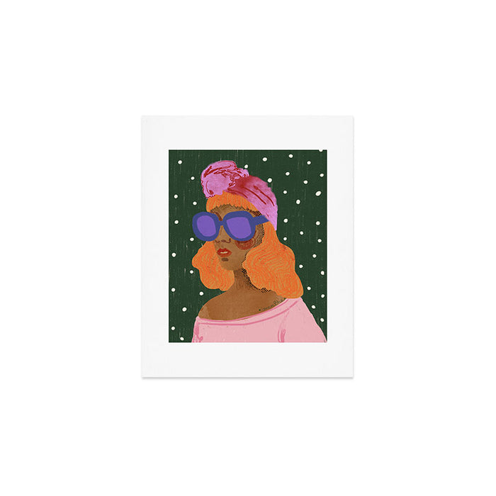 Girl Wearing Turban Art Print Gallery Image 1