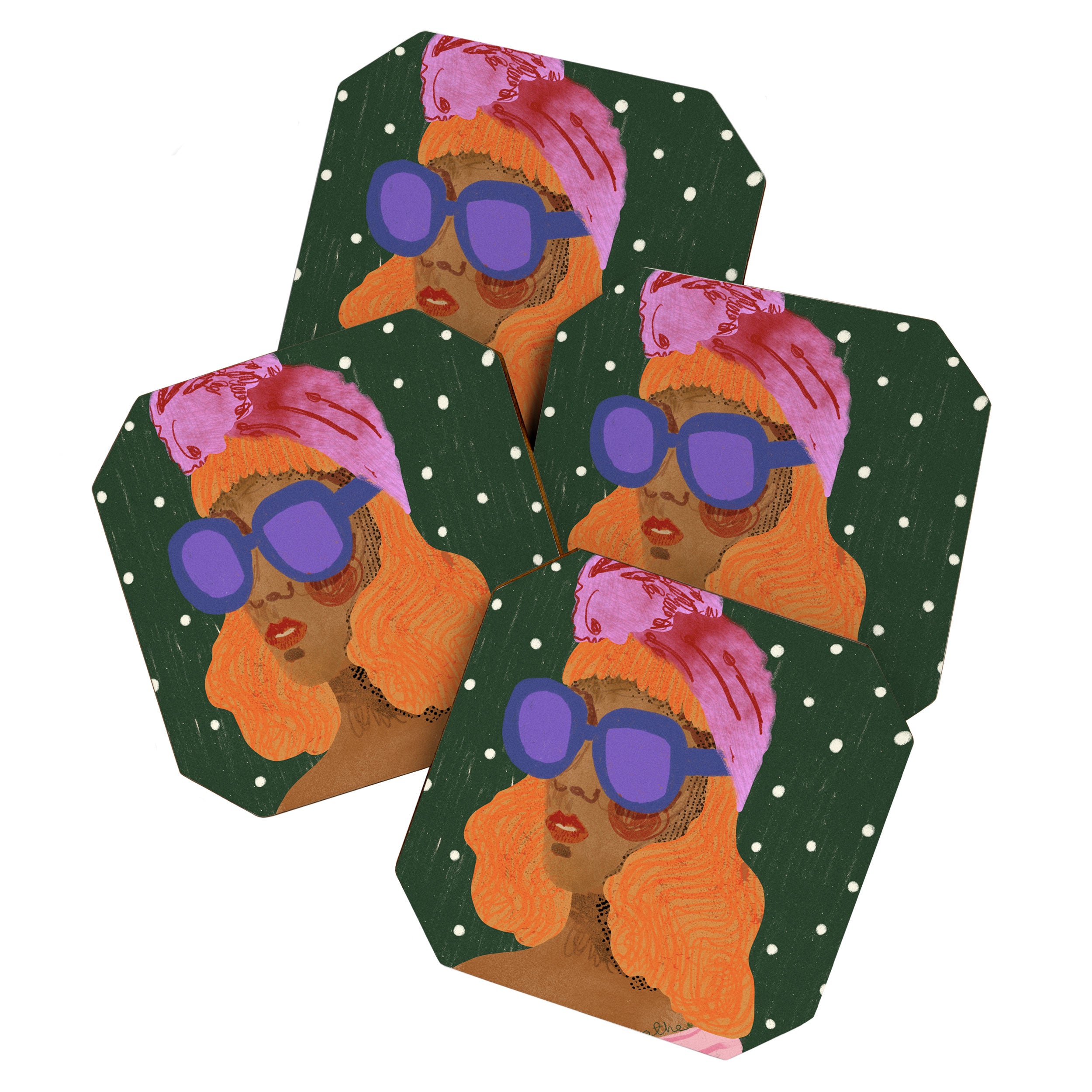 Girl Wearing Turban Coaster Gallery Image 1