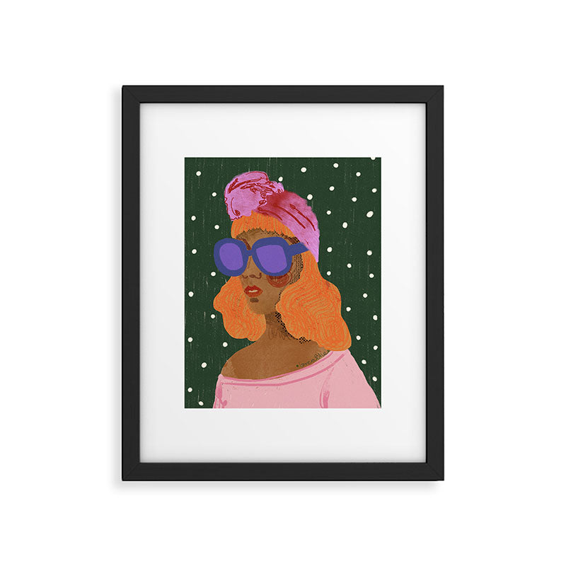Girl Wearing Turban Framed Art Print Gallery Image 6