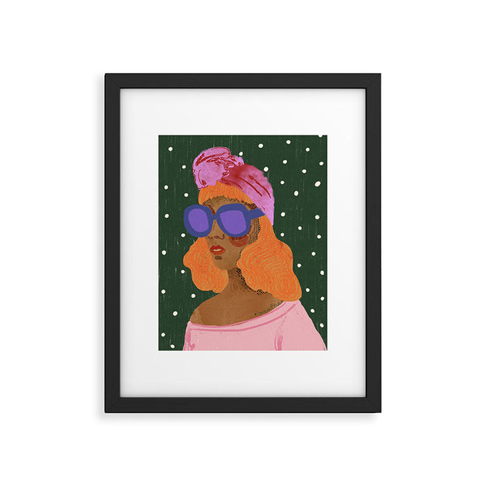 Girl Wearing Turban Framed Art Print Gallery Image 1