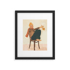 Girl who Loves Autumn Framed Art Print Gallery Image 6
