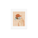 Girl Who Loves Baseball Art Print Gallery Image 1