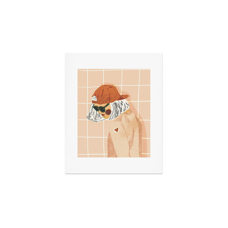 Girl Who Loves Baseball Art Print Gallery Image 1