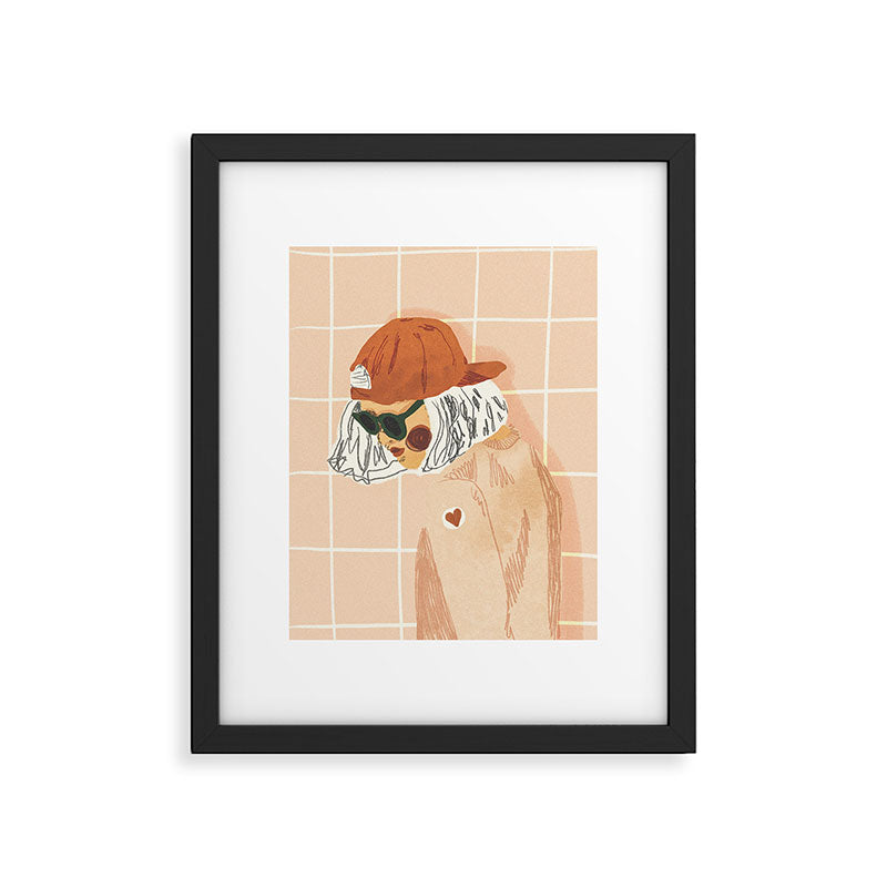 Girl Who Loves Baseball Framed Art Print Gallery Image 6