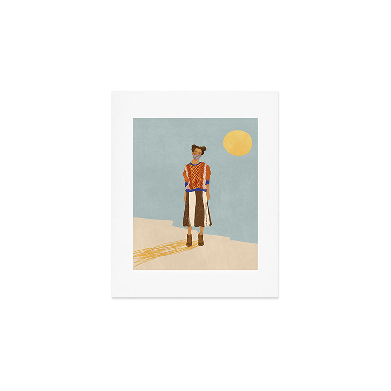 Girl who Loves Jumpers Art Print Gallery Image 1